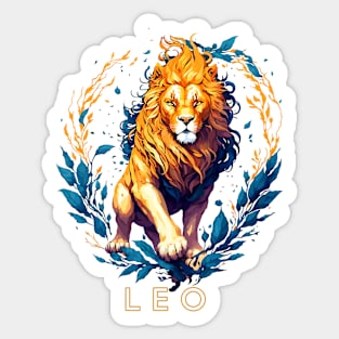 Zodiac sign Leo T-shirt Sticker